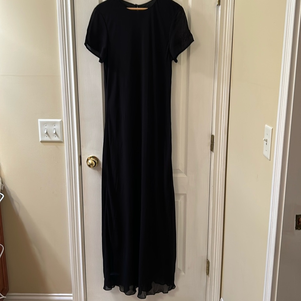 Black maxi dress.